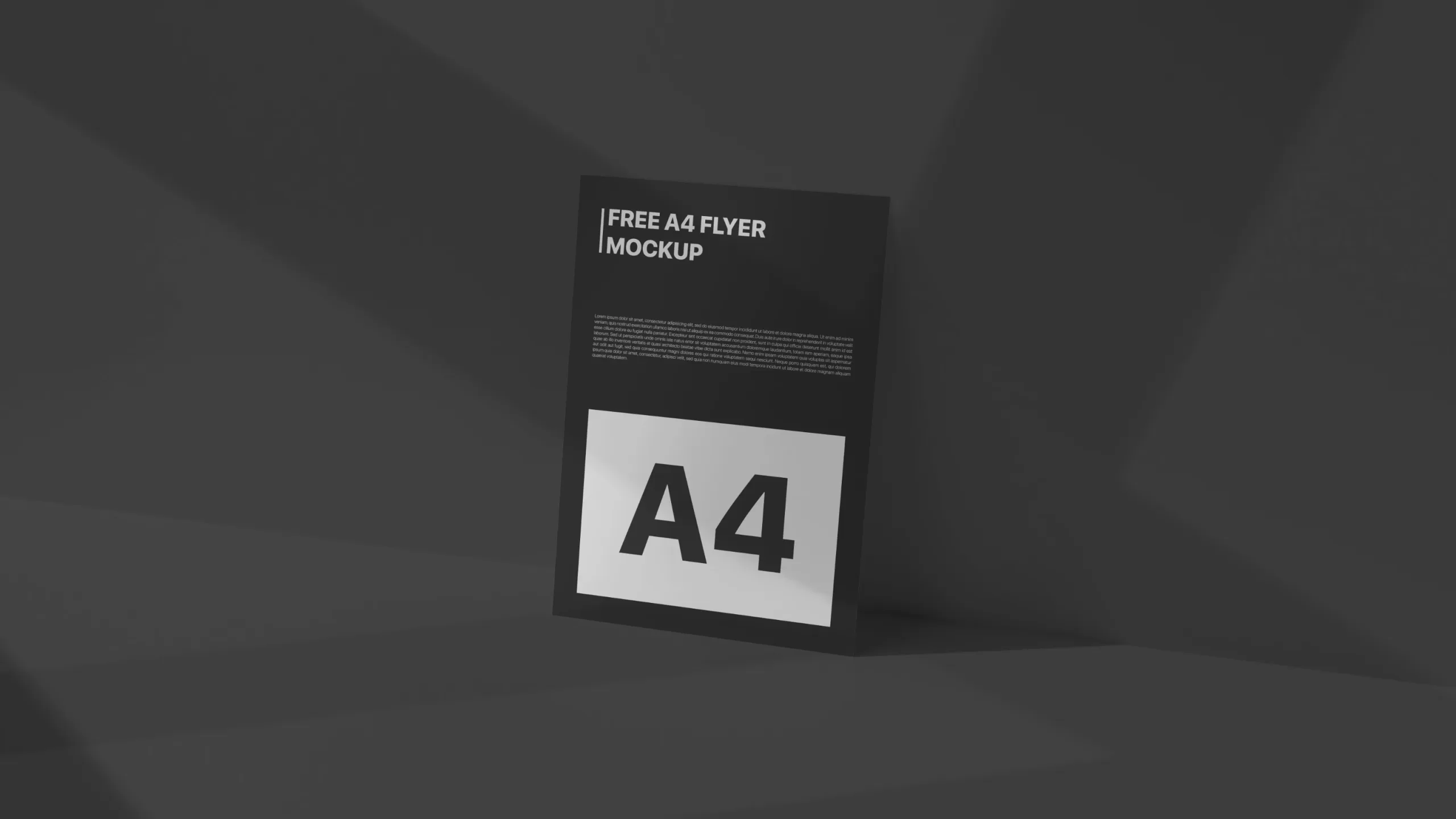 A4 Flyer/Brochure PSD Mockup free dorwnload in 8K Resolution